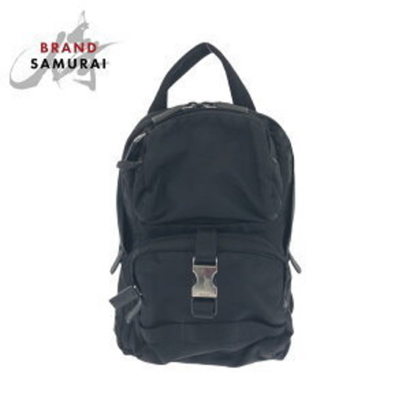 Prada Tessuto triangular black nylon body bag bum - Picture 1 of 9